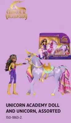 Canadian Tire Unicorn Academy Doll and Unicorn Assortment offer