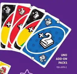 Canadian Tire Mattel UNO ADD-ON PACKS offer