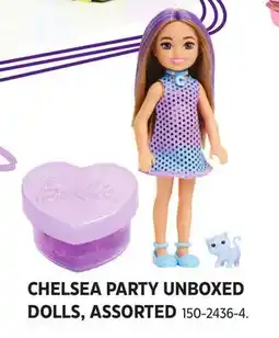 Canadian Tire CHELSEA PARTY UNBOXED DOLLS, ASSORTED offer