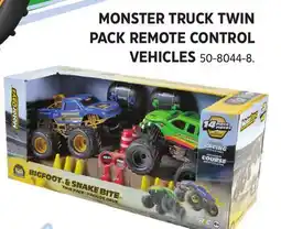 Canadian Tire New Bright 1:24 R/C Hot Wheel Monster Truck Twin Pack offer