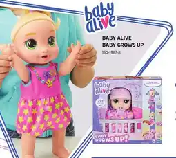 Canadian Tire BABY ALIVE BABY GROWS UP offer