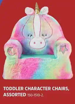 Canadian Tire TODDLER CHARACTER CHAIRS offer