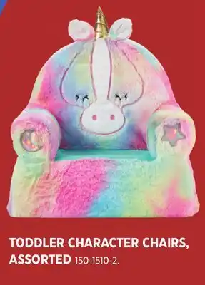 Canadian Tire TODDLER CHARACTER CHAIRS offer