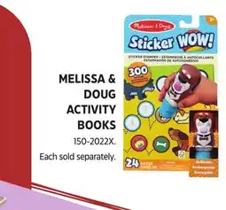 Canadian Tire Melissa & Doug Activity Books offer