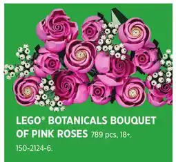 Canadian Tire LEGO BOTANICALS BOUQUET OF PINK ROSES offer