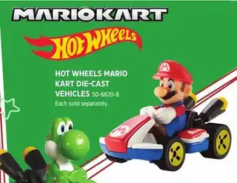 Canadian Tire HOT WHEELS MARIO KART DIE-CAST VEHICLES offer