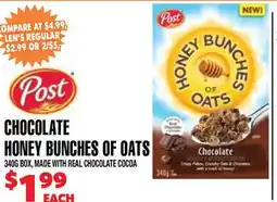 Len's Mill Stores CHOCOLATE HONEY BUNCHES OF OATS offer