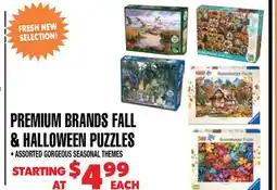 Len's Mill Stores PREMIUM BRANDS FALL & HALLOWEEN PUZZLES offer