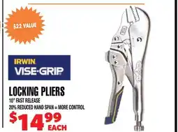 Len's Mill Stores LOCKING PLIERS offer