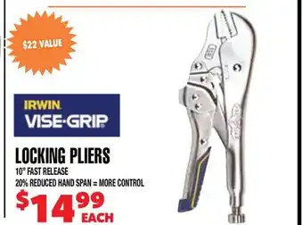 Len's Mill Stores LOCKING PLIERS offer