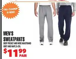 Len's Mill Stores MEN'S SWEATPANTS offer