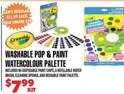 Len's Mill Stores WASHABLE POP & WATERCOLOUR PALETTE offer
