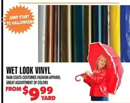 Len's Mill Stores WET LOOK VINYL RAIN COATS offer