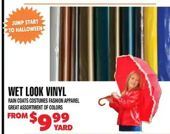 Len's Mill Stores WET LOOK VINYL RAIN COATS offer