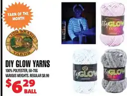 Len's Mill Stores DIY GLOW YARNS offer