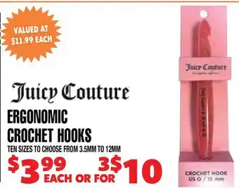 Len's Mill Stores ERGONOMIC CROCHET HOOKS offer