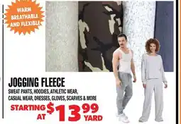 Len's Mill Stores JOGGING FLEECE offer