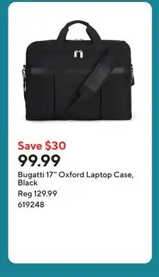 Staples Bugatti 17 Oxford Laptop Case, Black offer
