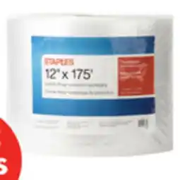 Staples Staples Standard Bubble Wrap, 3/16, 12 x 175' offer