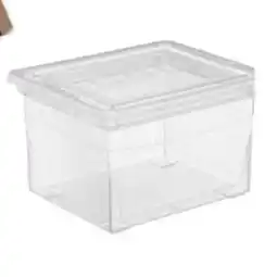 Staples Staples Heavy-Duty File Box - 34 L - Clear offer