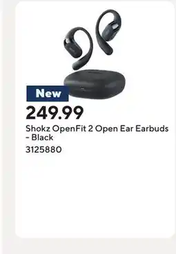 Staples Shokz OpenFit 2 Open Ear Earbuds - Black offer
