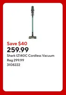 Staples Shark IZ140C Cordless Vacuum offer