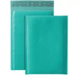 Staples Quality Park Poly Bubble Mailers With Redi-Strip Peel Off Closure - 9 L x 6 W - Teal - 8 Pack offer