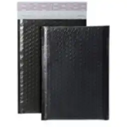 Staples Quality Park Poly Bubble Mailers With Redi-Strip Peel Off Closure - 9 L x 6 W - Black - 8 Pack offer