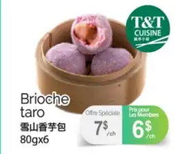 T&T Supermarket BRIOCHE TARO, 80GX6 offer