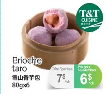 T&T Supermarket BRIOCHE TARO, 80GX6 offer