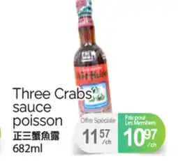 T&T Supermarket THREE CRABS SAUCE POISSON, 682 ml offer