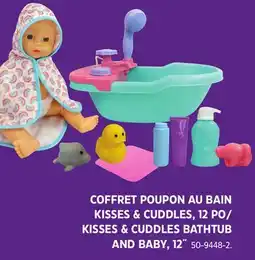 Canadian Tire Kisses & Cuddles Baby with Electronic Bathtub 12-in offer