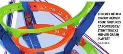 Canadian Tire Hot Wheels STUNT TRACKS MID-AIR CRASH PLAYSET offer