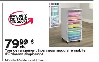 Michaels Tour de rangement à panneau modulaire mobile d'Ordonnez simplement offer