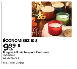 Michaels Bougies à 3 mèches pour l'automne d'Ashland offer