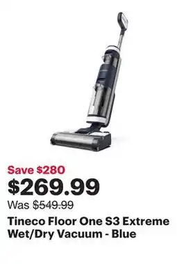 Best Buy Tineco Floor One S3 Extreme Wet/Dry Vacuum - Blue offer
