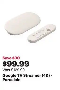 Best Buy Google TV Streamer (4K) - Porcelain offer
