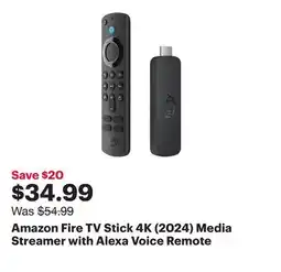 Best Buy Amazon Fire TV Stick 4K (2024) Media Streamer with Alexa Voice Remote offer
