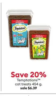 Petsmart Save 20% Temptations cat treats offer