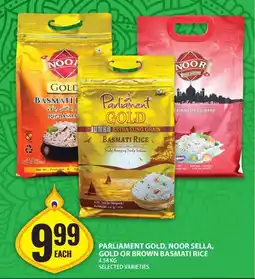 Food Basics Parliament gold, noor sella, gold or brown basmati rice offer
