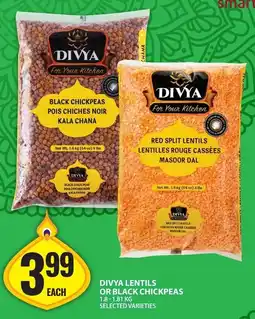 Food Basics Divya lentils or black chickpeas offer