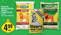 Food Basics Sher or meera besan, brar's corn flour offer