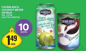 Food Basics Casablanca coconut water or milk offer