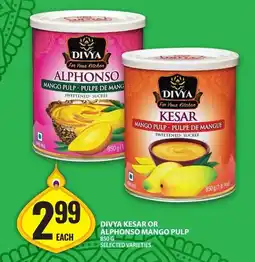 Food Basics Divya kesar or alphonso mango pulp offer
