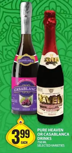 Food Basics Pure heaven or casablanca drinks offer