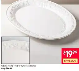 Kitchen Stuff Plus PC. SET Gibson Fruitful Durastone Platter offer