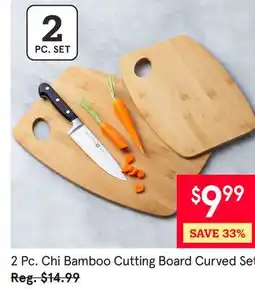 Kitchen Stuff Plus Chi Bamboo Cutting Board Curved Set offer