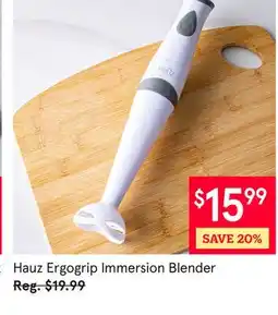 Kitchen Stuff Plus 4 PC. SET Hauz Ergogrip Immersion Blender offer