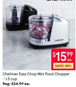 Kitchen Stuff Plus 4 PC. SET Chefman Easy Chop Mini Food Chopper-1.5 cup offer