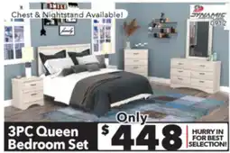 Surplus Furniture Aurora Oak 3 Piece Queen Bedroom Set offer